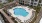a pool in a courtyard