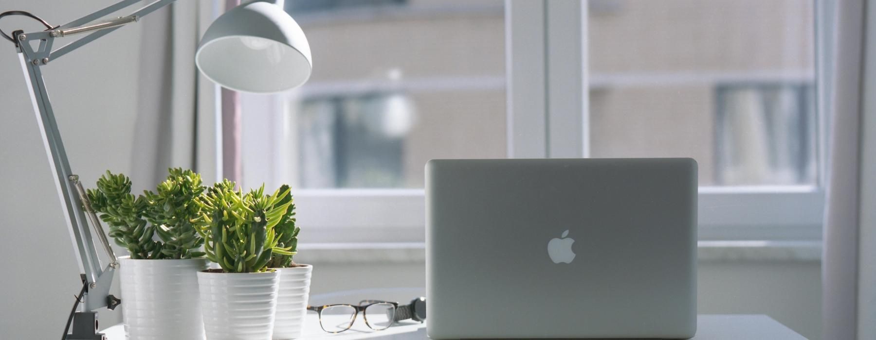 a laptop on a table