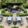 a group of chairs and tables outside